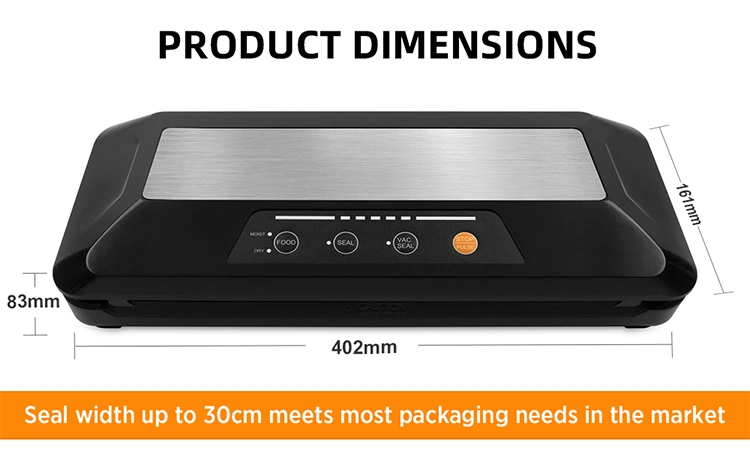 Sensitive Operation Vacuum Sealer Dry and Wet Food Setting External Extraction Function Entry Kit Inching Control Overheat Protection