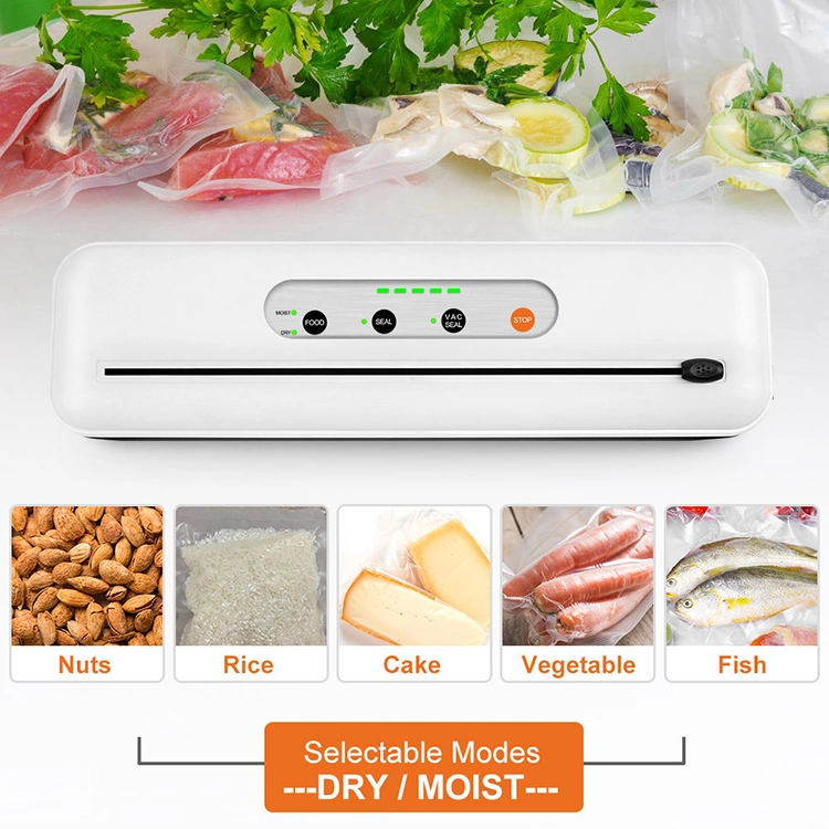 Compact Vacuum Sealer with Automatic Vacuum Air Sealing System Preservation Starter Kit Dry & Moist Food Modes Built in Cutter