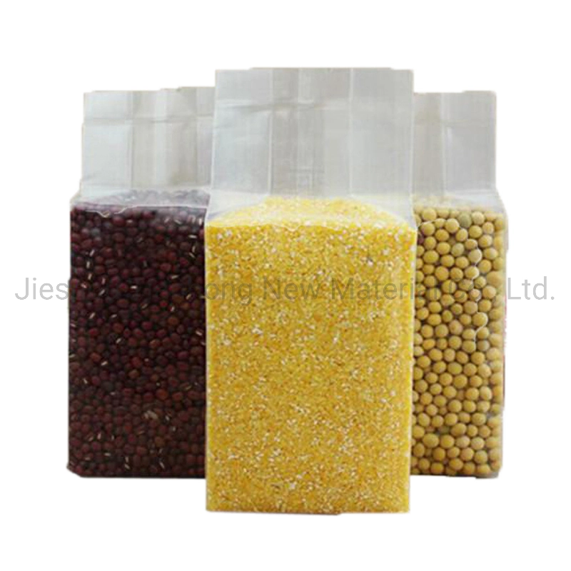 Biodegradable Custom Printed Resealable Nylon Heat Seal Food Packaging Bags Vacuum Rice Bag