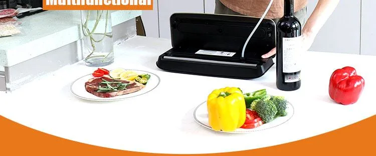 Ootd Kitchen Fresh Food Saver Portable Automatic Vacuum Sealer Machine with Built in Cutter