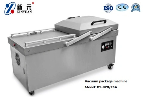 Automatic Sealing Machine Food Meat Fish Rice Fruit Vegetable Double Chamber Vacuum Sealer